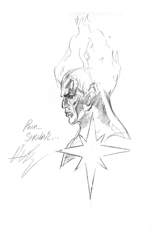 Doug Braithwaite, Mar Vell from universe X - Sketch