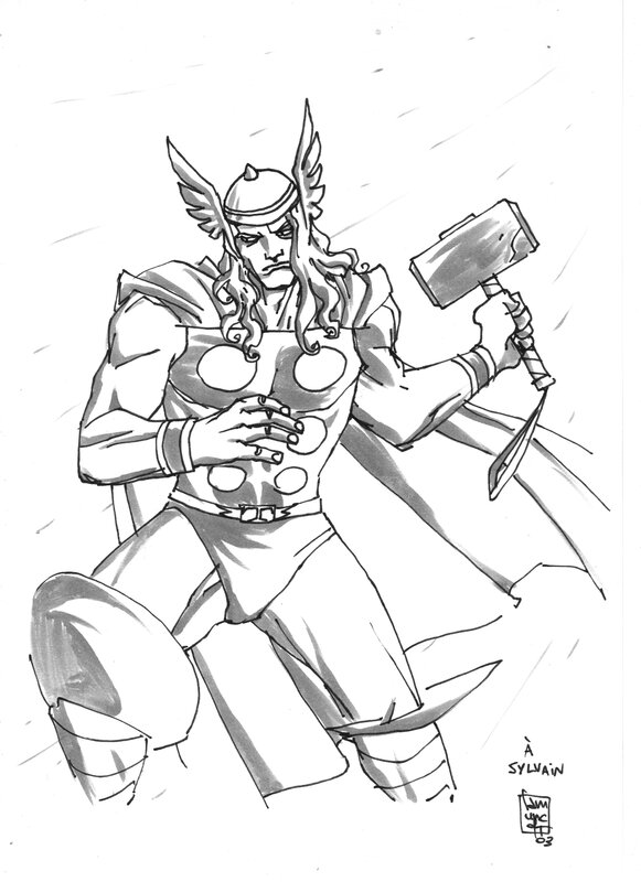 Thor by Giuseppe Camuncoli - Sketch