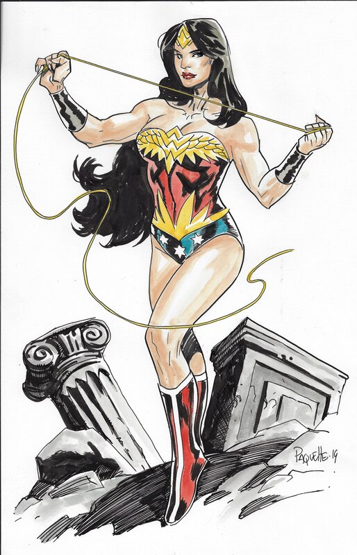Yanic Paquette -  Wonder Woman Earth One - Illustration originale