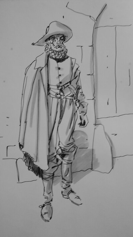 André Juillard, Les septs vies de l epervier - Sketch