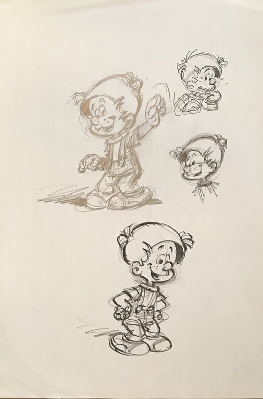 Jean Roba, Boule & Bill - crayon - Comic Strip