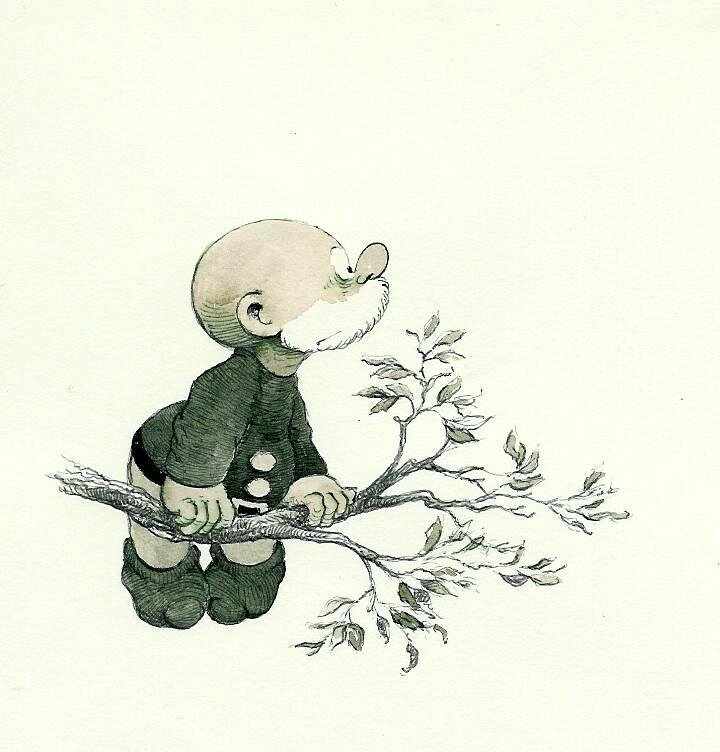 Jean Dulieu, Paulus de Boskabouter - Paulus en de Insecten - Original Illustration