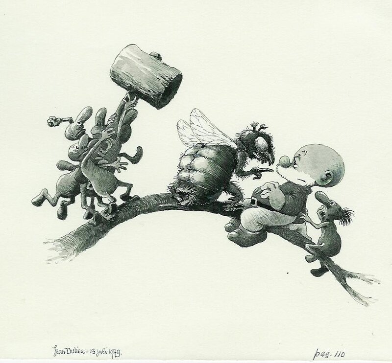 Jean Dulieu, Paulus de Boskabouter - Paulus en de Insecten - Illustration originale