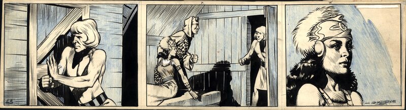 Hans Kresse, Eric de Noorman v1 - D Steen van Atlantis - strip 45 - Planche originale