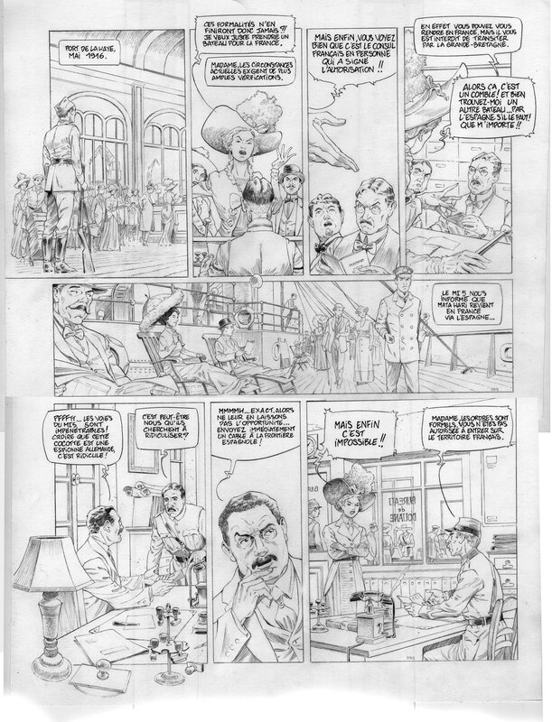 Olivier Roman, Planche 39 Mata Hari - Comic Strip
