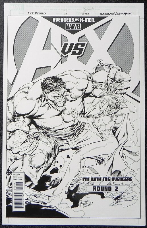 Carlo Pagulayan, Avengers s. X-men #2 - Couverture originale