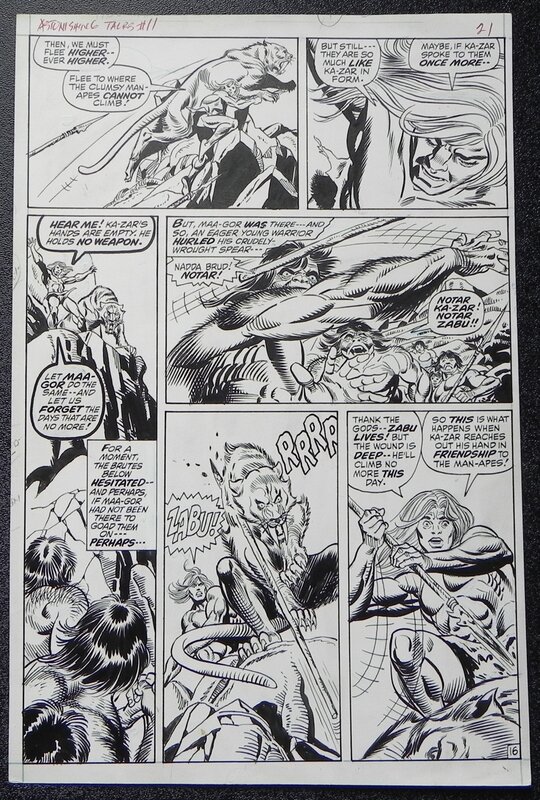 Gil Kane, Astonoshing tales #11 p.16 - Planche originale