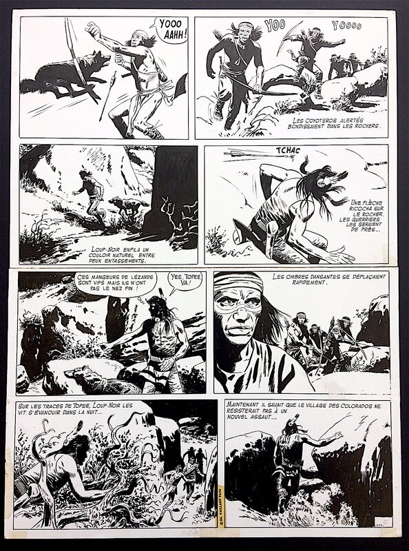Kline, Jean Ollivier, Loup Noir : les Coyoteros - Comic Strip