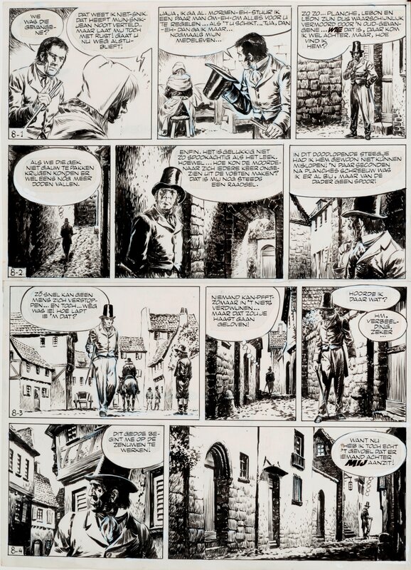 Vidocq par Hans Kresse - Planche originale