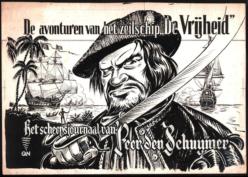 Pieter Kuhn, Kapitein Rob - V2 - Het Scheepsjournaal van Peer den Schuymer - couverture - Original Cover