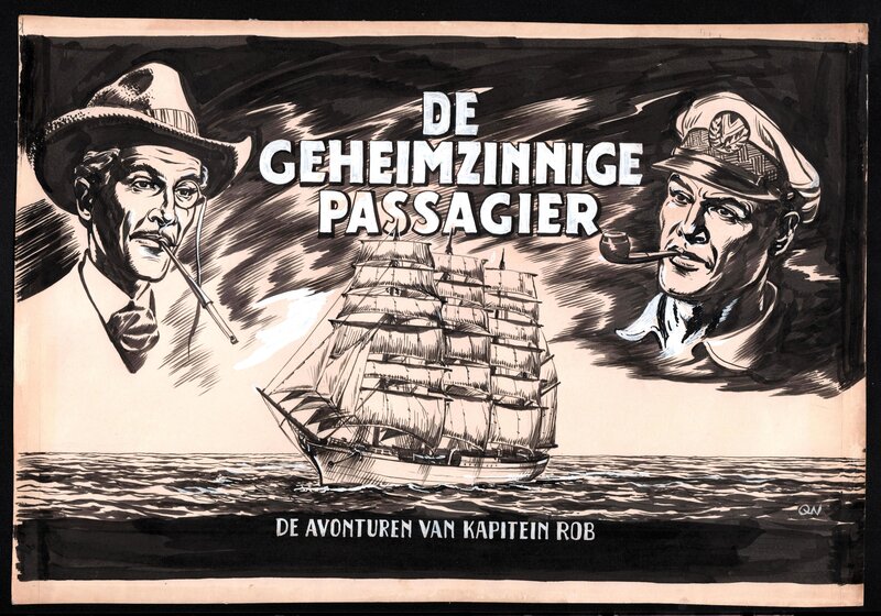 Pieter Kuhn, Kapitein Rob - V28 - De geheimzinnige Passagier - couverture - Couverture originale