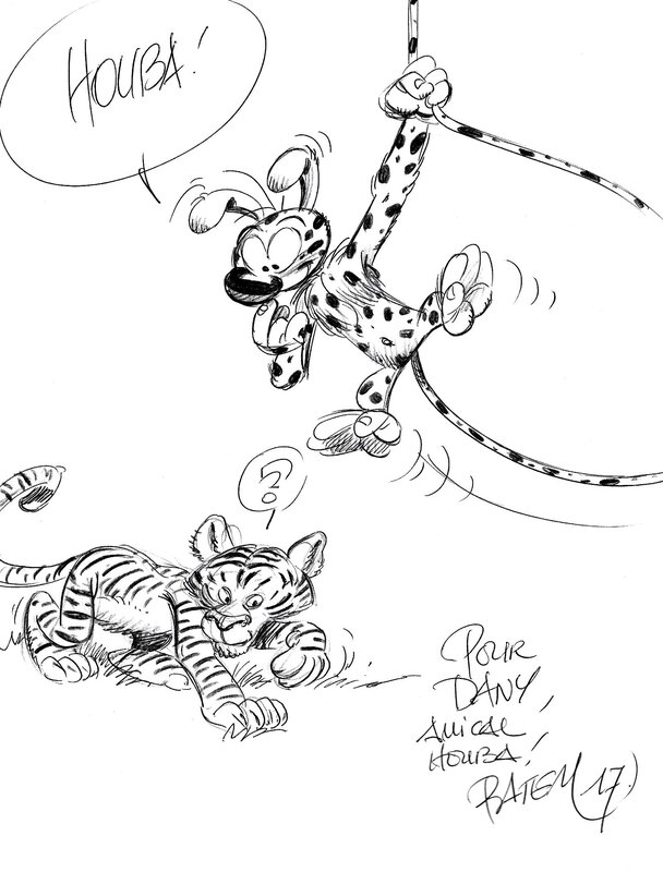 Batem, Marsupilami et BEBE TIGRE - Dédicace