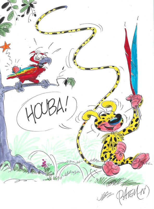 Batem, Marsupilami et un Ara - Dédicace