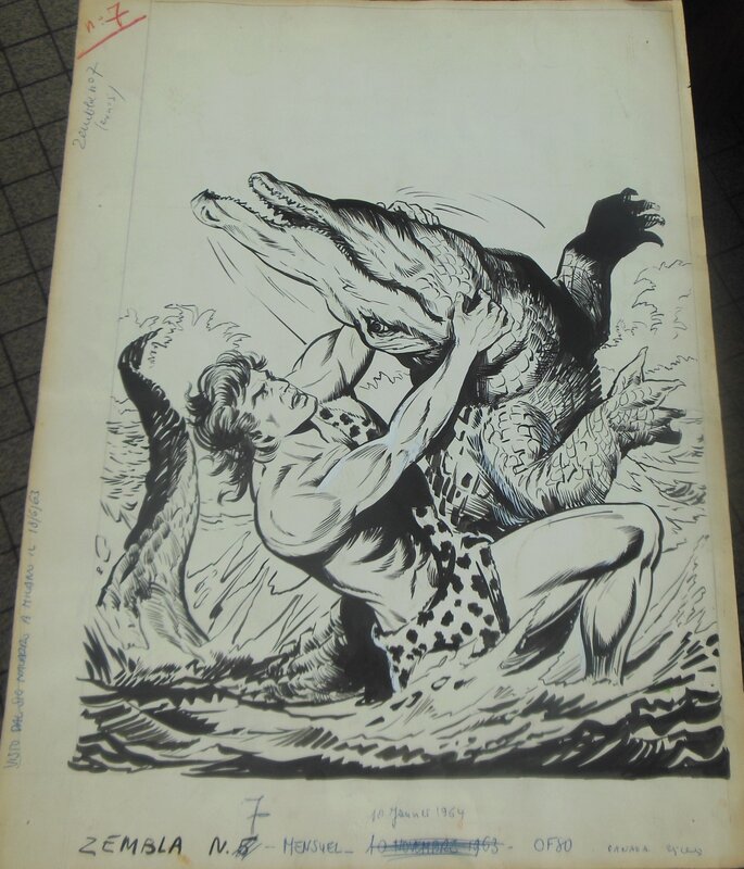 Alessandro Biffignandi, Couverture DE ZEMBLA N° 7 PAR ALESSANDRO BIFFIFNANDI - Original Cover