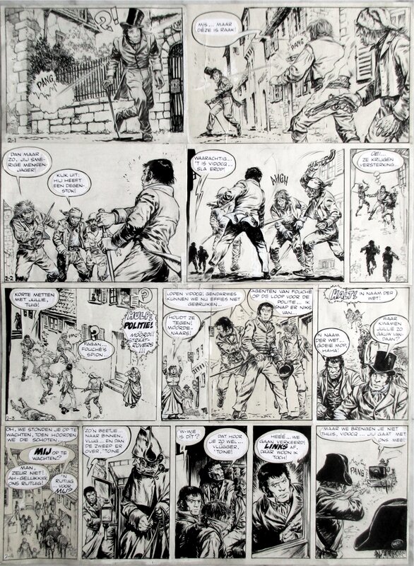 Vidocq par Hans Kresse - Planche originale
