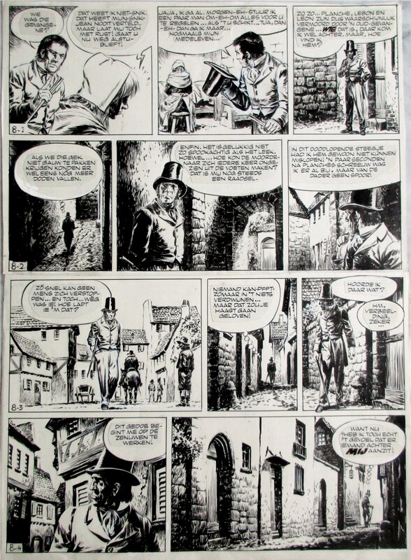 Vidocq par Hans Kresse - Planche originale