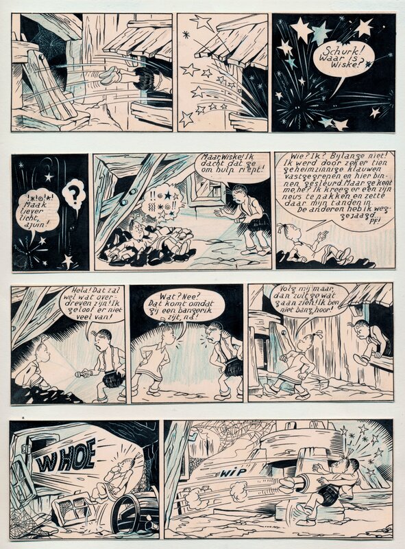 Willy Vandersteen, Bob et Bobette / Suske en Wiske V3 - De Sprietatoom - Planche originale