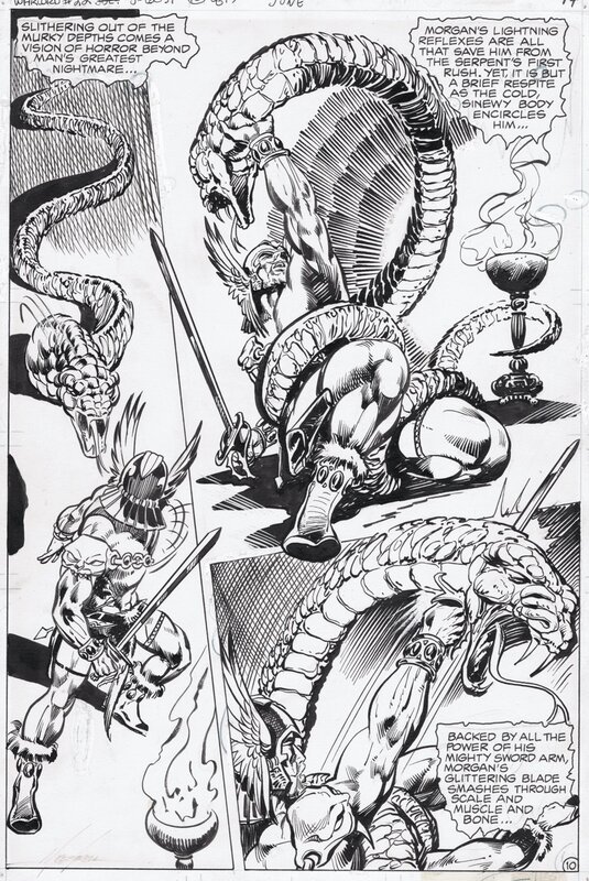 Mike Grell, Vince Colletta, 1979-06 Grell/Colletta: Warlord #22 p10 - Comic Strip
