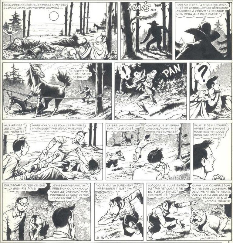 Frédéric-Antonin Breysse, Oscar Hamel et Isodore - Le Secret de Vultur Totem - planche 8 - Comic Strip