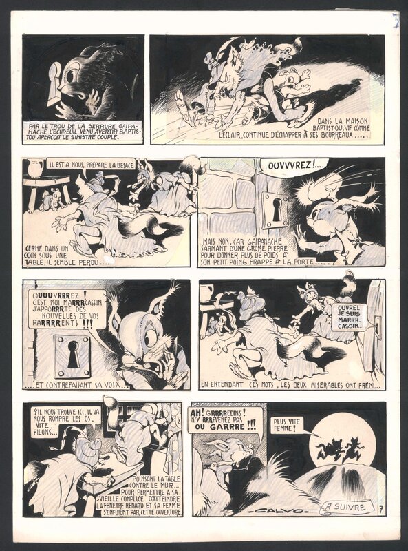 Baptistou par Edmond-François Calvo - Planche originale