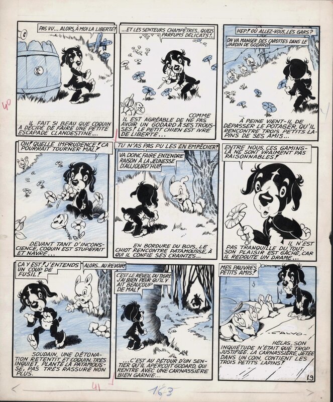 Edmond-François Calvo, Cocquin le petit Cockèr - Comic Strip