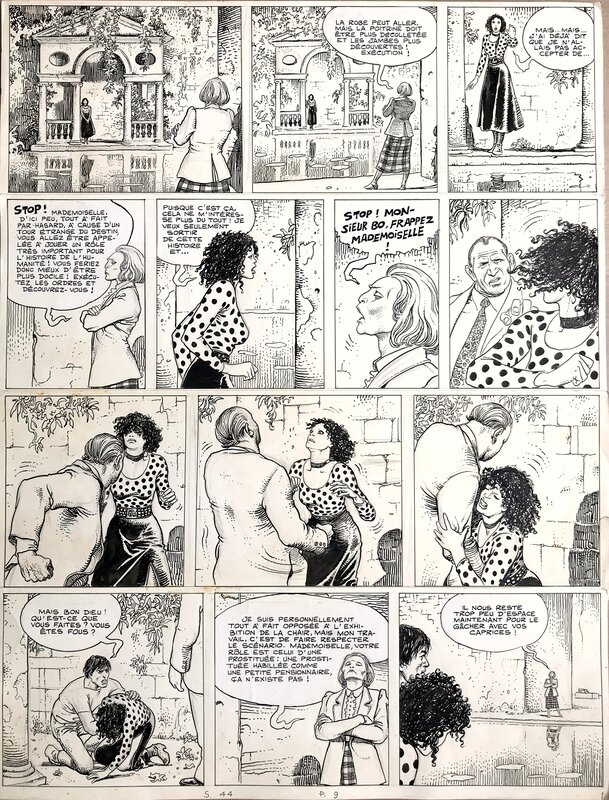 Milo Manara, Giuseppe Bergman - Jour de Colère - Planche 9 - Planche originale