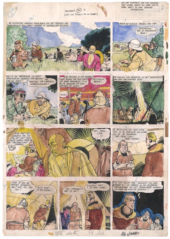 Eddy Paape, Valhardi - 1er histoire - Les Êtres de la Forêt - Comic Strip