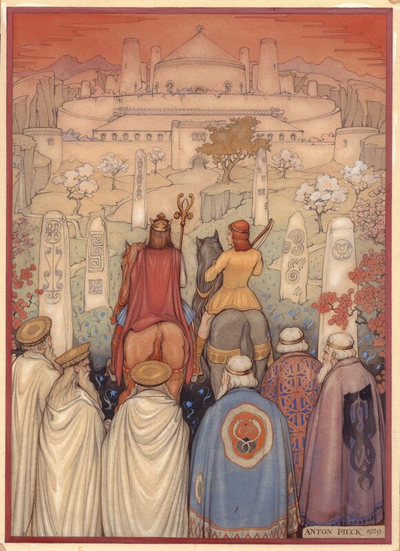 Anton Pieck, Fairy Tales - Thousand-and-one-Night - Original Illustration