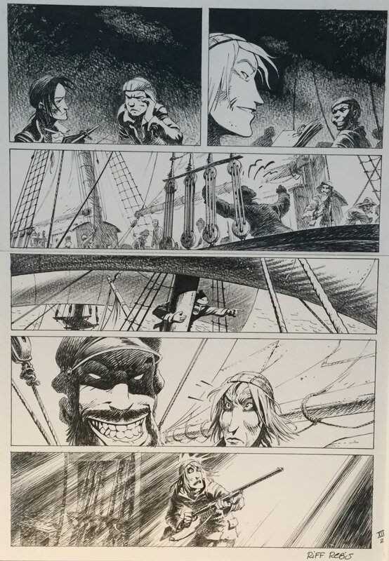 Riff Reb's, Planche originale Le Loup des mers chapitre XII 2 - Comic Strip