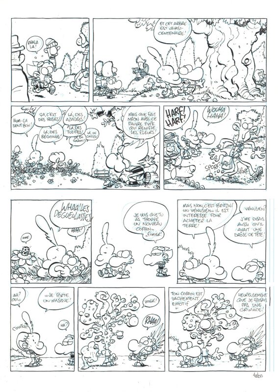 Tébo, Tebo - Samson & Neon - L'étrange copain - Planche originale