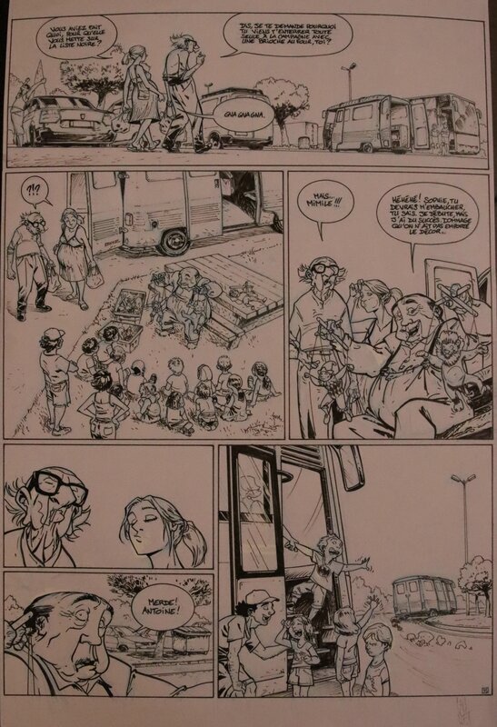 Les VIEUX FOURNEAUX par Paul Cauuet - Planche originale