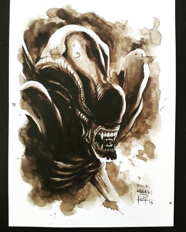Alien par Juapi - Illustration originale