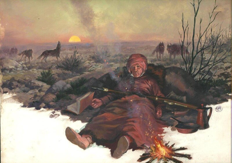 Hans Kresse, Indianen en hun oorlogen - Illustration for PEP - Original Illustration