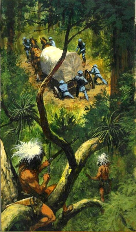 Hans Kresse, Indianen en hun oorlogen - Illustration for PEP - Original Illustration
