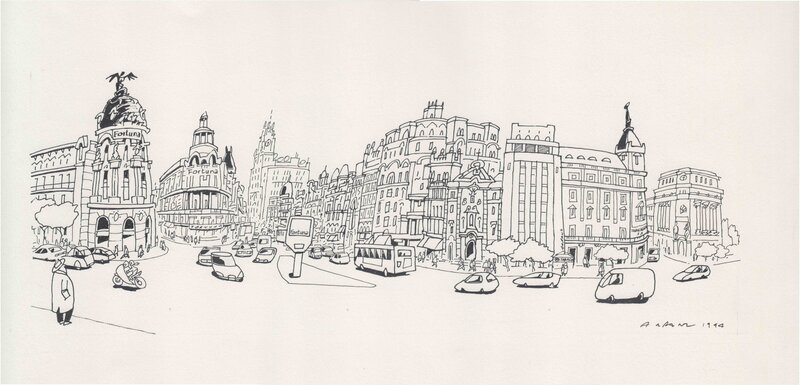Madrid by Jorge Arranz - Original Illustration