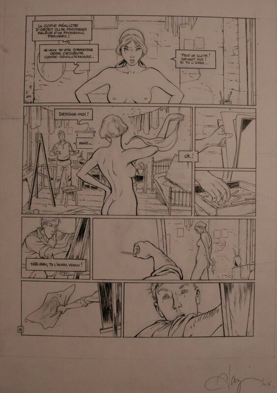 Olivier Mangin, La GUERRE DES AMANTS - Comic Strip
