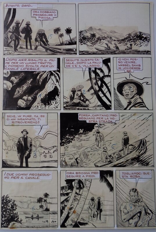 Hugo Pratt, Alberto Ongaro, Junglemen L'ultimo Assalto p118 - Planche originale