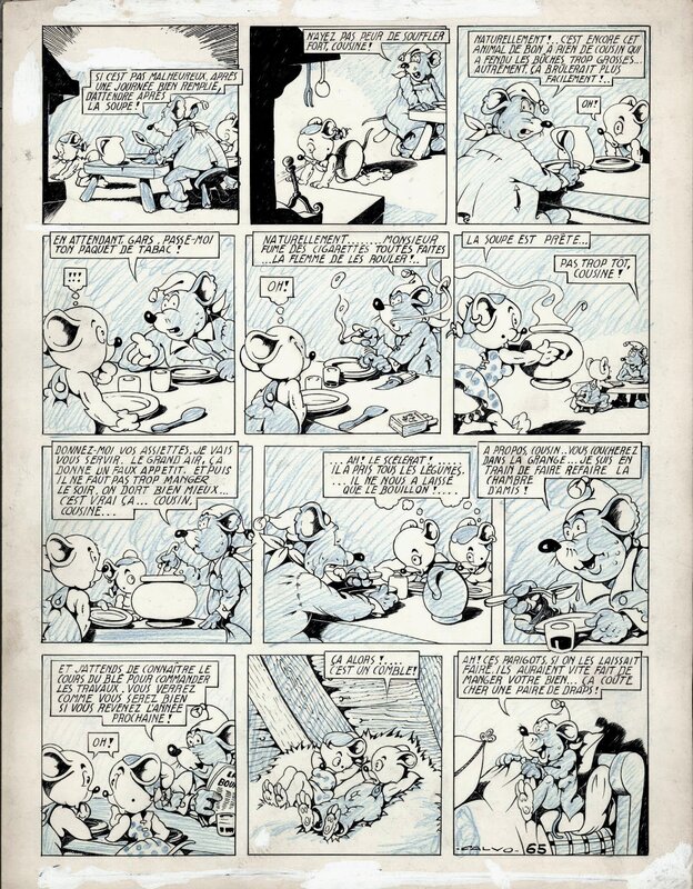 Edmond-François Calvo, Cri Cri - planche 65 - Comic Strip