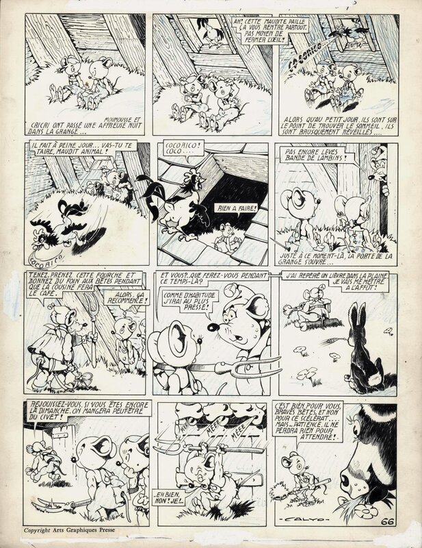 Edmond-François Calvo, Cri Cri - planche 66 - Comic Strip