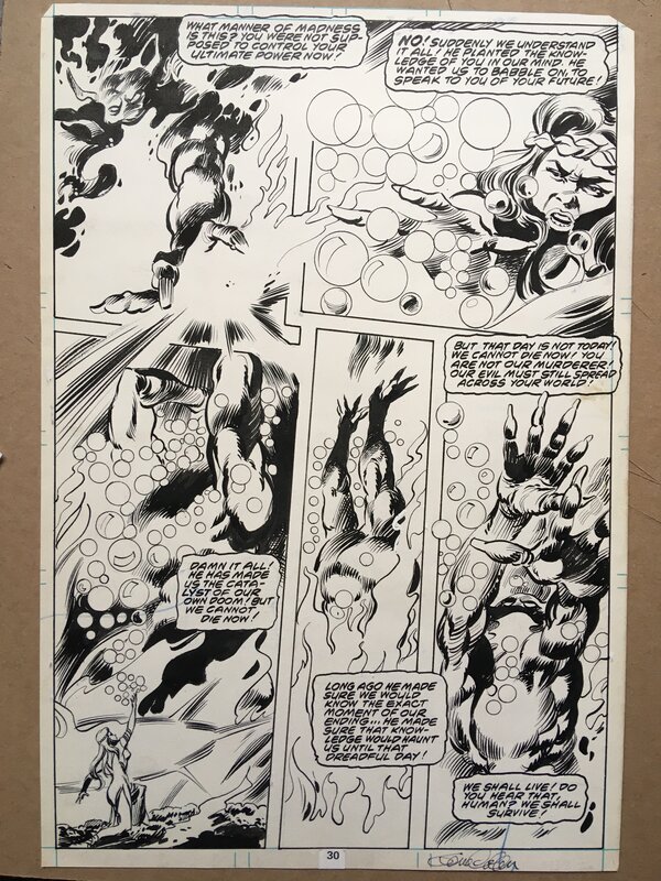 Gene Colan, Tomb of Dracula # 64 - Original art