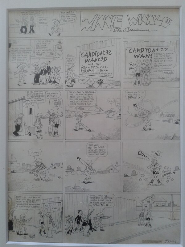 Winnie winkle par Martin Branner - Planche originale