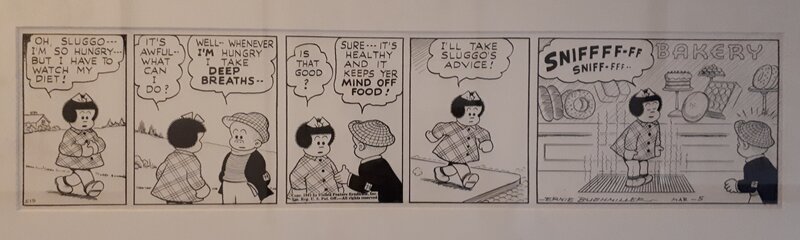Nancy par Ernie Bushmiller - Planche originale