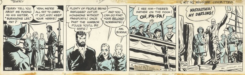 Milton Caniff, Terry et les pirates - Planche originale