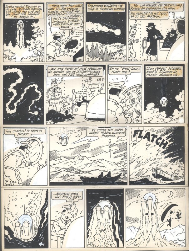 Bob De Moor, Johan et Stephane / Snoe en Snolleke - l'Espion Jaune / De Gele Spion - planche 20 - Planche originale