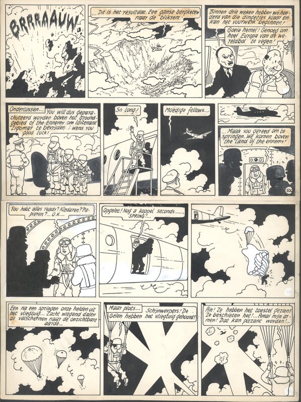 Bob De Moor, Johan et Stephane / Snoe en Snolleke - l'Espion Jaune / De Gele Spion - planche 27 - Planche originale