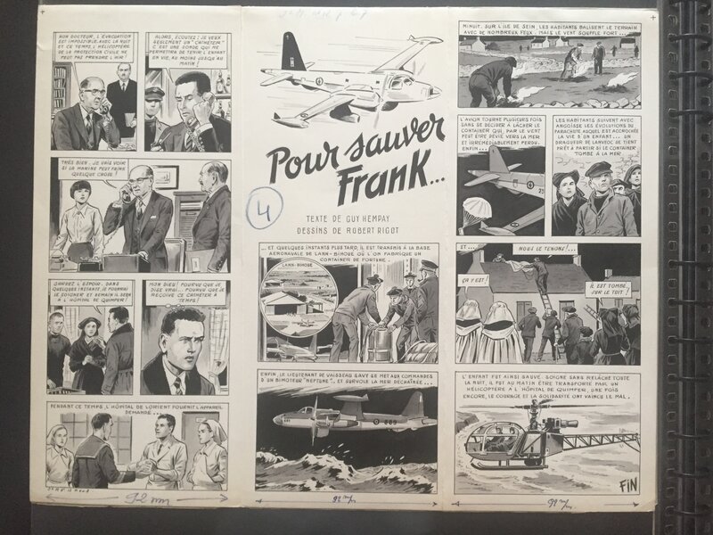 Pour sauver Frank par Robert Rigot, Guy Hempay - Planche originale