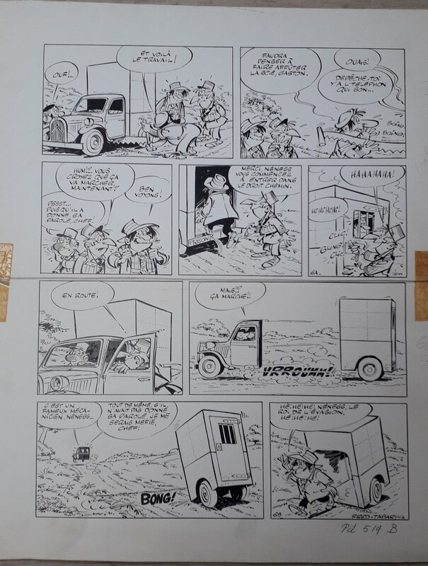 Jean Tabary, L'alchimiste - Valentin Le Vagabon - Planche originale