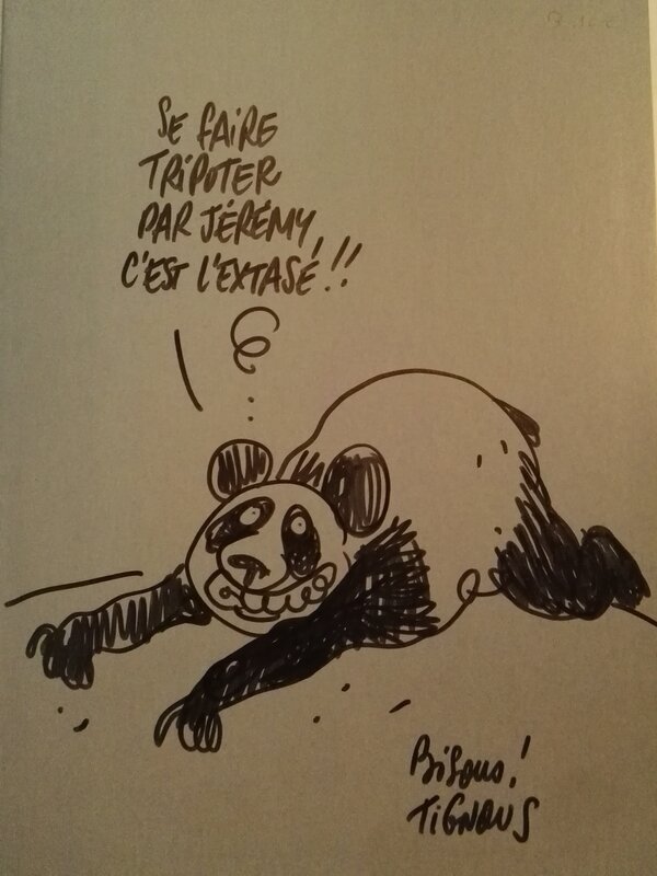 Panda par Tignous - Dédicace