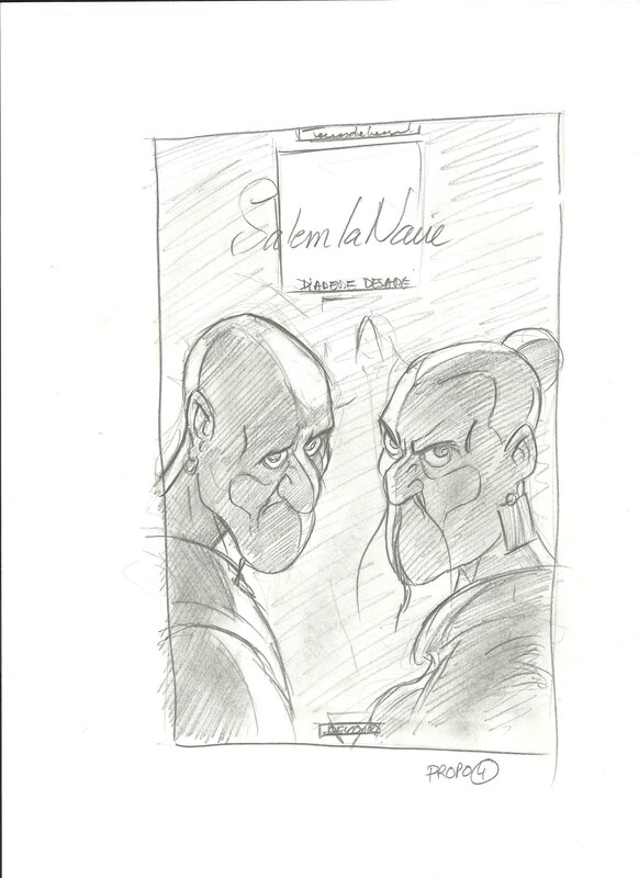 Salem la noire par Stéphane Créty - Œuvre originale