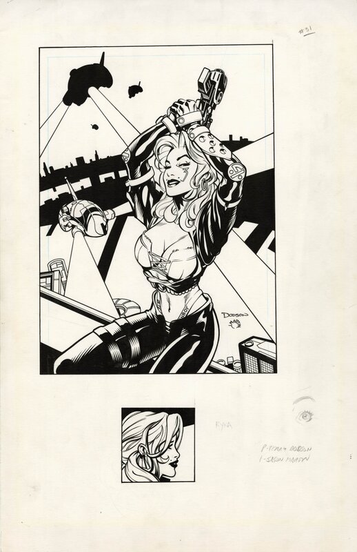 Terry Dodson, Jason Martin, Wildstorm Set II #31 : Ryka - Defcon 4 - Original Illustration